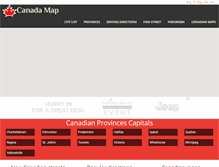 Tablet Screenshot of canada-map.com